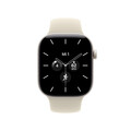Apple Watch Series 12 GPS + Cellular, 42 mm Keramikgehäuse Perlweiß, Sportarmband Sand – M/L