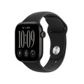 Apple Watch Series 12 GPS, 42 mm Aluminiumgehäuse Schwarz, Sportarmband Schwarz − M/L