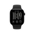 Apple Watch Series 12 GPS, 42 mm Aluminiumgehäuse Schwarz, Sportarmband Schwarz − M/L