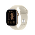 Apple Watch Series 12 GPS, 42 mm Aluminiumgehäuse Lichtgold, Sportarmband Sand – M/L