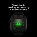 Apple Watch Ultra 4 GPS + Cellular, 49 mm Titangehäuse Natur, Ocean Armband Halbtransparentes Grau