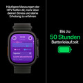 Apple Watch Ultra 4 GPS + Cellular, 49 mm Titangehäuse Natur, Ocean Armband Halbtransparentes Grau