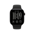 Apple Watch Series 12 GPS + Cellular, 42 mm Aluminiumgehäuse Schwarz, Sportarmband Schwarz − M/L