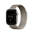 Apple Watch Series 12 GPS + Cellular, 42 mm Titangehäuse Natur, Milanaise Armband Natur