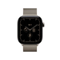 Apple Watch Series 12 GPS + Cellular, 42 mm Titangehäuse Natur, Milanaise Armband Natur