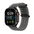 Apple Watch Ultra 4 GPS + Cellular, 49 mm Titangehäuse Schwarz, Ocean Armband Halbtransparentes Schwarz