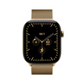 Apple Watch Series 12 GPS + Cellular, 46 mm Titangehäuse Brillantgold, Milanaise Armband Brillantgold – M/L