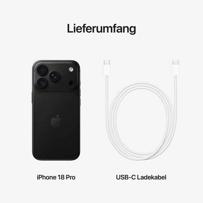 iPhone 18 Pro 1 TB Schwarz