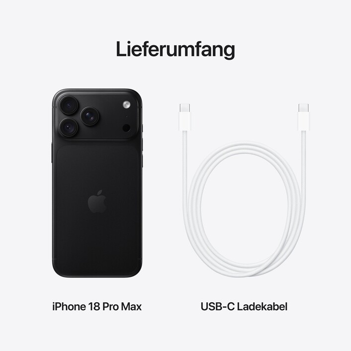 iPhone 18 Pro Max 256 GB Schwarz