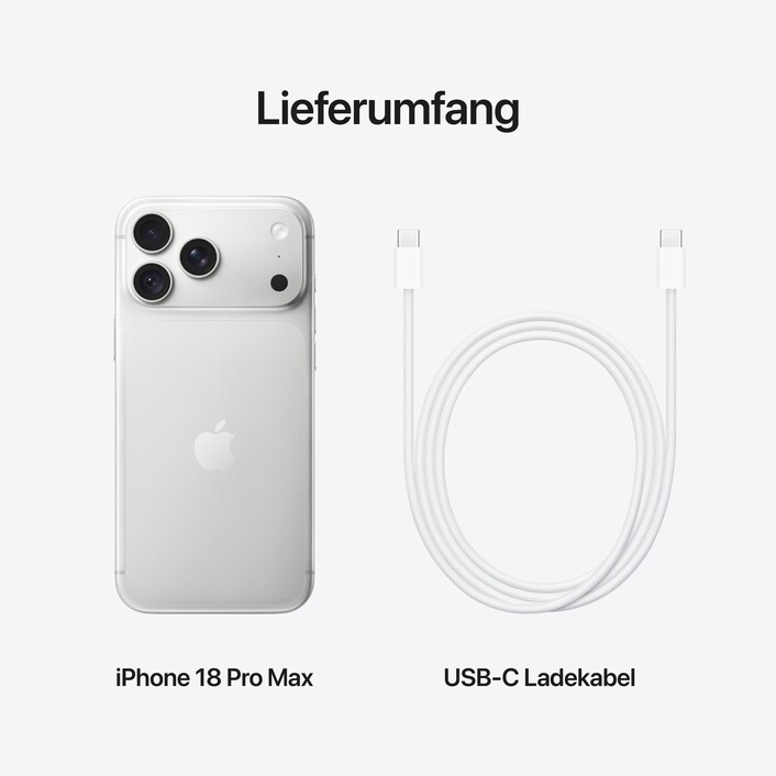 iPhone 18 Pro Max 1 TB Silber