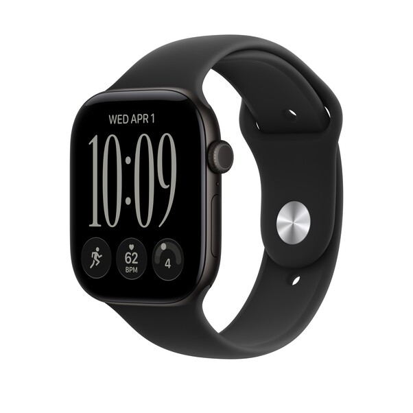 46 mm Sportarmband Schwarz – XL