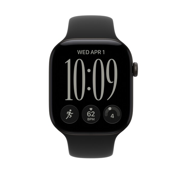 46 mm Sportarmband Schwarz – XL