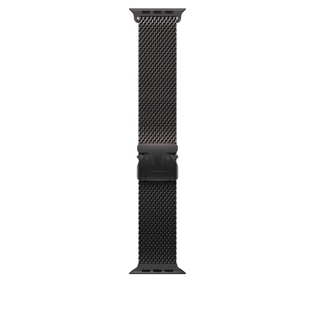 Sie sehen das Produktbild 01 von 49 mm Milanaise Armband Titan Schwarz – L 49 mm Milanaise Armband Titan Schwarz – L