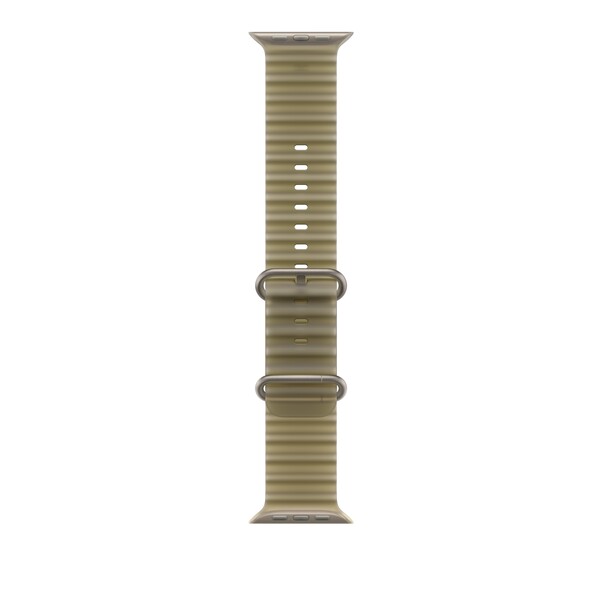 49 mm Ocean Armband Halbtransparentes Seegrasgrün - Titan Natur