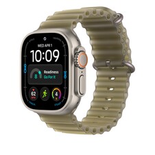 49 mm Ocean Armband Halbtransparentes Seegrasgrün - Titan Natur