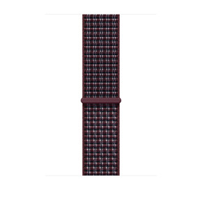 46 mm Sport Loop Burgunder Kariert