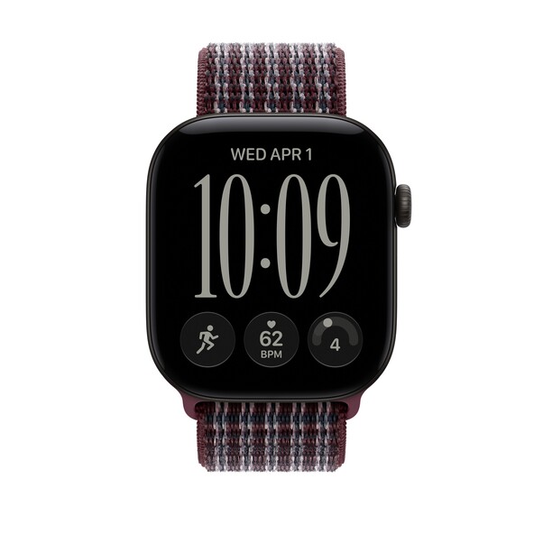 Sie sehen das Produktbild 03 von 46 mm Sport Loop Burgunder Kariert 46 mm Sport Loop Burgunder Kariert
