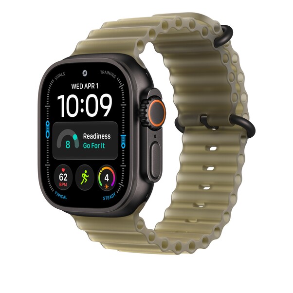 Verlängerung für 49 mm Ocean Armband Halbtransparentes Seegrasgrün - Titan Schwarz