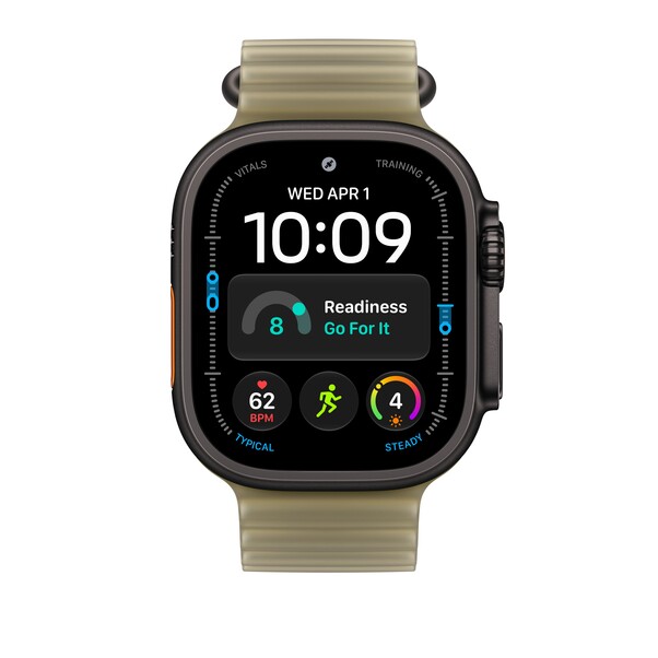 Verlängerung für 49 mm Ocean Armband Halbtransparentes Seegrasgrün - Titan Schwarz