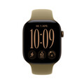 Apple Watch Series 12 GPS + Cellular, 46 mm Aluminiumgehäuse Dunkelbronze, Sportarmband Oliv – S/M