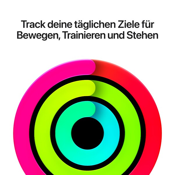 Apple Watch SE 3 GPS, 44 mm Aluminiumgehäuse Mitternacht mit Sportarmband Navyblau – S/M
