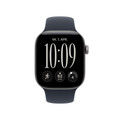 Apple Watch Series 12 GPS + Cellular, 42 mm Aluminiumgehäuse Space Grau, Sportarmband Navyblau – M/L
