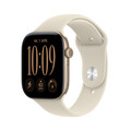 Apple Watch Series 12 GPS, 46 mm Aluminiumgehäuse Lichtgold, Sportarmband Sand – M/L