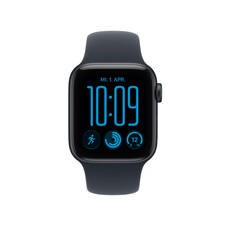 Sie sehen das Produktbild 02 von Apple Watch SE 3 GPS + Cellular, 40 mm Aluminiumgehäuse Mitternacht mit Sportarmband Navyblau – S/M Apple Watch SE 3 GPS + Cellular, 40 mm Aluminiumgehäuse Mitternacht mit Sportarmband Navyblau – S/M