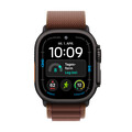 Apple Watch Ultra 4 GPS + Cellular, 49 mm Titangehäuse Schwarz, Alpine Loop Burgunder – L