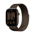 Apple Watch Series 12 GPS, 46 mm Aluminiumgehäuse Dunkelbronze, Milanaise Armband Dunkelbronze – S/M