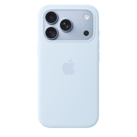 Sie sehen das Produktbild 01 von iPhone 18 Pro Silikon Case mit MagSafe - Klarblau iPhone 18 Pro Silikon Case mit MagSafe - Klarblau