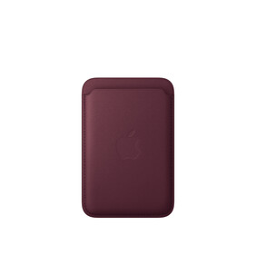 iPhone Feingewebe Wallet mit MagSafe – Burgunder