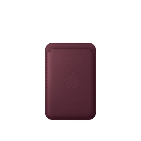 iPhone Feingewebe Wallet mit MagSafe – Burgunder