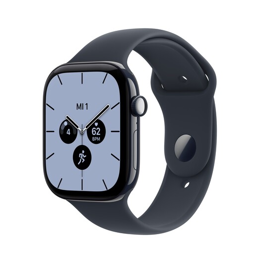 Apple Watch Series 12 GPS + Cellular, 46 mm Keramikgehäuse Nachtblau, Sportarmband Navyblau – M/L