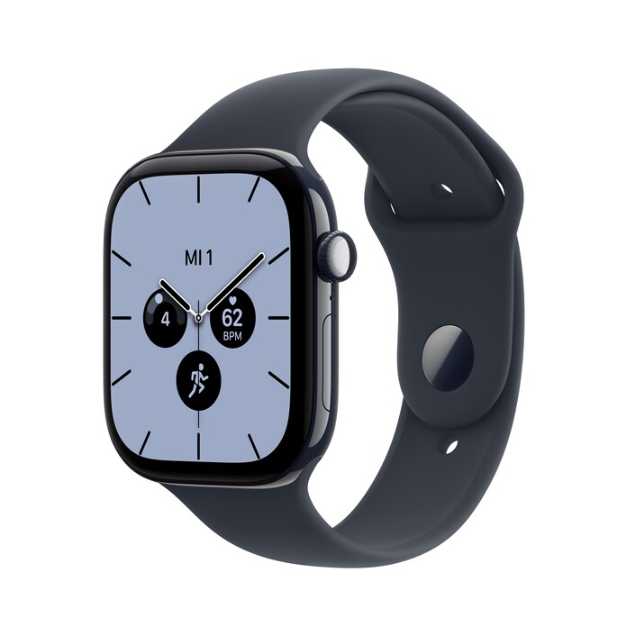 Apple Watch Series 12 GPS + Cellular, 46 mm Keramikgehäuse Nachtblau, Sportarmband Navyblau – M/L