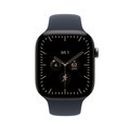 Apple Watch Series 12 GPS + Cellular, 46 mm Titangehäuse Natur, Sportarmband Navyblau − M/L