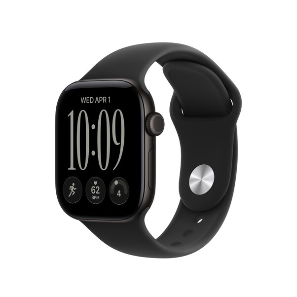 42 mm Sportarmband Schwarz – S/M