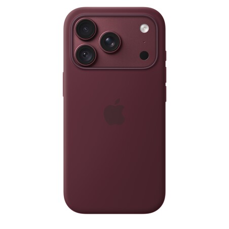 Sie sehen das Produktbild 01 von iPhone 18 Pro Silikon Case mit MagSafe - Burgunder iPhone 18 Pro Silikon Case mit MagSafe - Burgunder