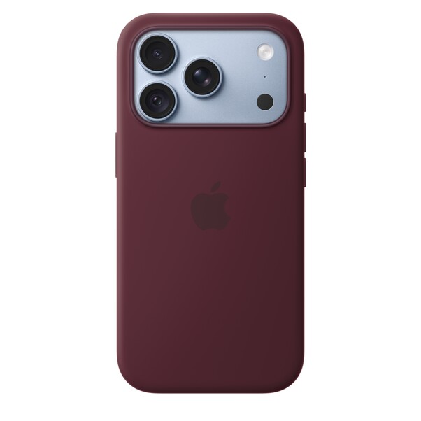 Sie sehen das Produktbild 02 von iPhone 18 Pro Silikon Case mit MagSafe - Burgunder iPhone 18 Pro Silikon Case mit MagSafe - Burgunder