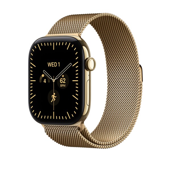 46 mm Milanaise Armband Brillantgold – M/L