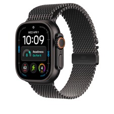 Sie sehen das Produktbild 02 von 49 mm Milanaise Armband Titan Schwarz – S 49 mm Milanaise Armband Titan Schwarz – S