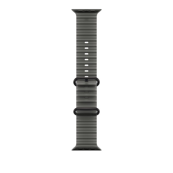 49 mm Ocean Armband Halbtransparentes Schwarz - Titan Schwarz