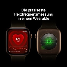 Apple Watch Series 12 GPS, 42 mm Aluminiumgehäuse Dunkelbronze, Milanaise Armband Dunkelbronze