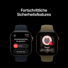 Apple Watch Series 12 GPS, 42 mm Aluminiumgehäuse Dunkelbronze, Milanaise Armband Dunkelbronze