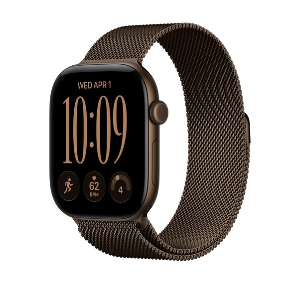 Sie sehen das Produktbild 02 von 46 mm Milanaise Armband Dunkelbronze – M/L 46 mm Milanaise Armband Dunkelbronze – M/L