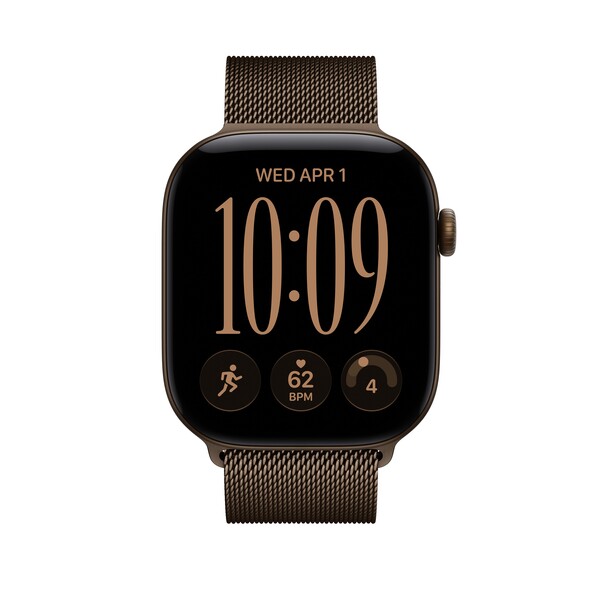 Sie sehen das Produktbild 03 von 46 mm Milanaise Armband Dunkelbronze – M/L 46 mm Milanaise Armband Dunkelbronze – M/L