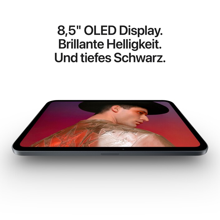 iPad mini Wi-Fi 128 GB Standardglas - Mitternacht (A20 Pro)