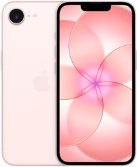 Nebeneinander, iPhone 17e, Rückseite, Farbe Hellrosa, Fusion Kamera-System oben links, iPhone 