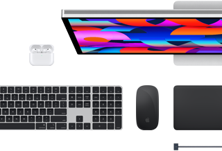 Mac Zubehör: AirPods, Studio Display, Magic Keyboard, Magic Mouse, Magic Trackpad, MagSafe Ladekabel