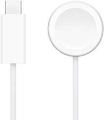 USB-C Ladegerät neben dem Apple Watch magnetischen Schnellladegerät
